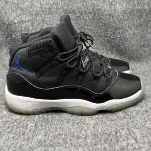 Nike Air Jordan 11 Retro Space Jam GS Black Concord Size 5Y/6.5 Women 378038-002
